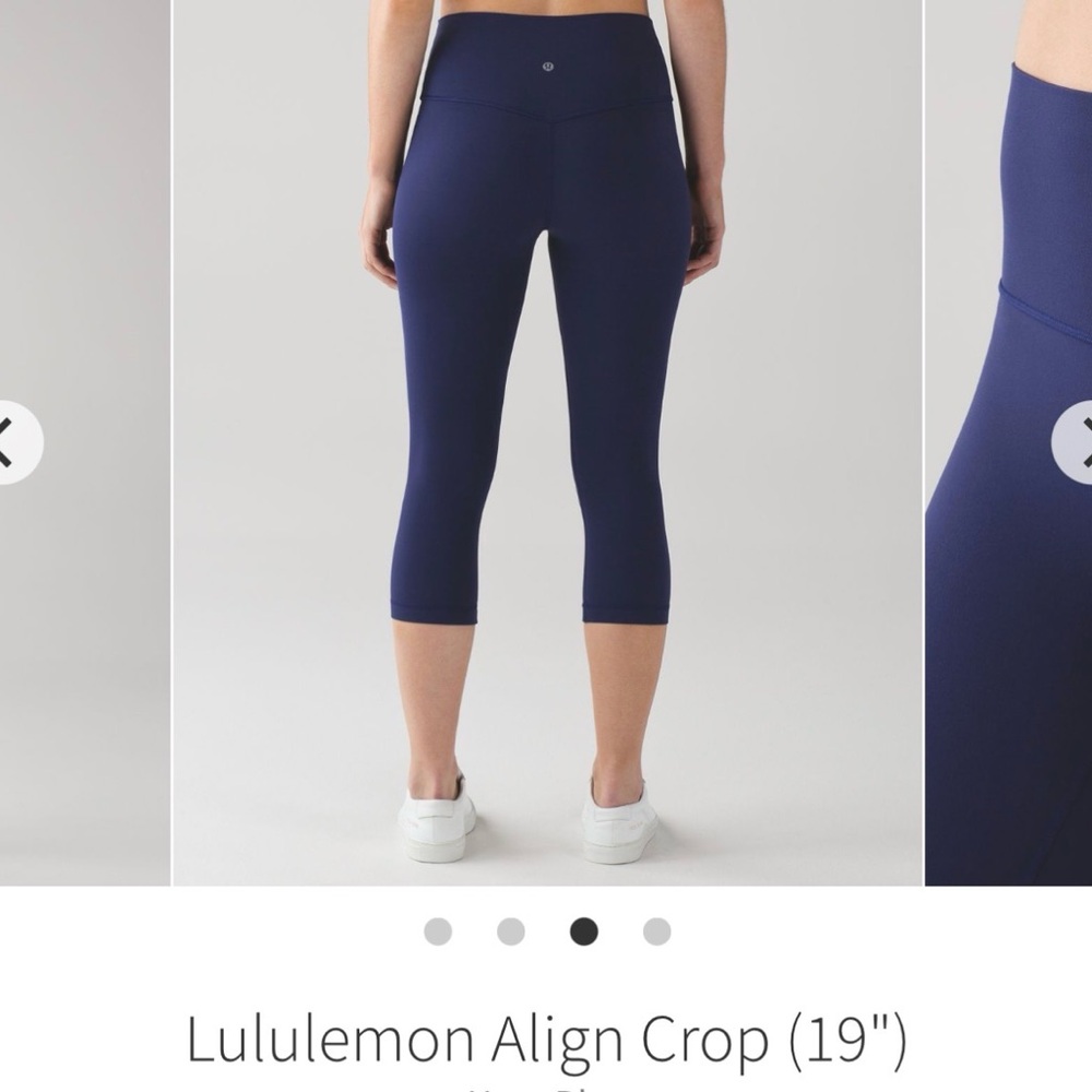 Lululemon Align navy blue crop leggings size 18💙💙💙